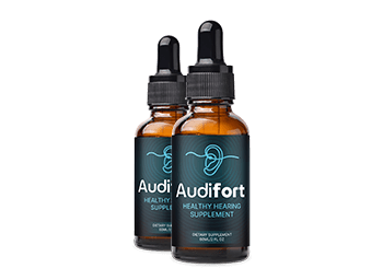 Audifort healthy hearing supplement bottles
